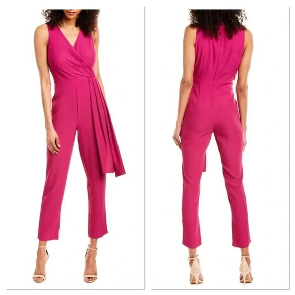 Donna Karan Drape Front Jumpsuit - Picture 1 of 7